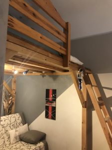 Mezzanine en prolongement de la chambre